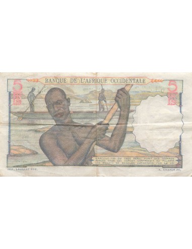 Afrique de l'Ouest 5 Francs - 30-12-1949 - P.36 5 francs 1949