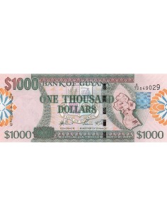Guyana 1000 Dollars - ND (2005) - P.39 1000 dollars 2005
