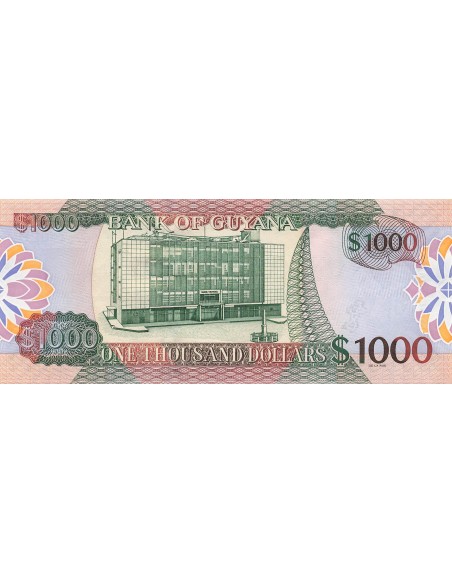 Guyana 1000 Dollars - ND (2005) - P.39 1000 dollars 2005
