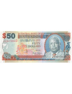 Barbade 50 Dollars - Errol Barrow - 2007 - P.70 50 dollars 2007