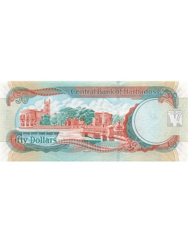 Barbade 50 Dollars - Errol Barrow - 2007 - P.70 50 dollars 2007