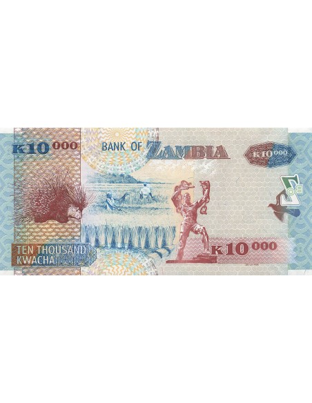 Zambie 10000 Kwacha - 2003 - P.46 10000 kwacha 2003