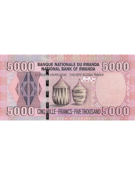 Rwanda 5000 Francs - Gorille - 2009 - P.37 5000 francs 2009