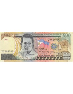 Philippines 500 Piso - Benigno Aquino Jr. - 2008 - P.196 500 piso 2008