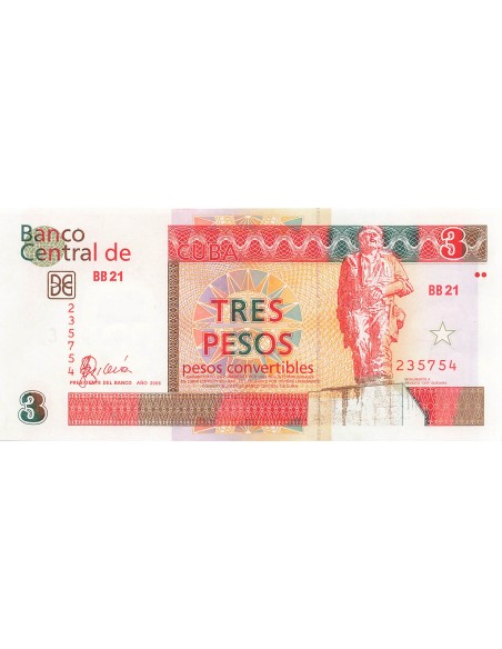 Cuba 3 Pesos - 2006 - P.FX47 3 pesos 2006