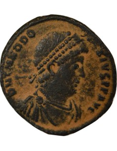 Rome Empire Théodose Ier Constantinople Assise 1 nummus Cuivre 379-383 Antioche 2