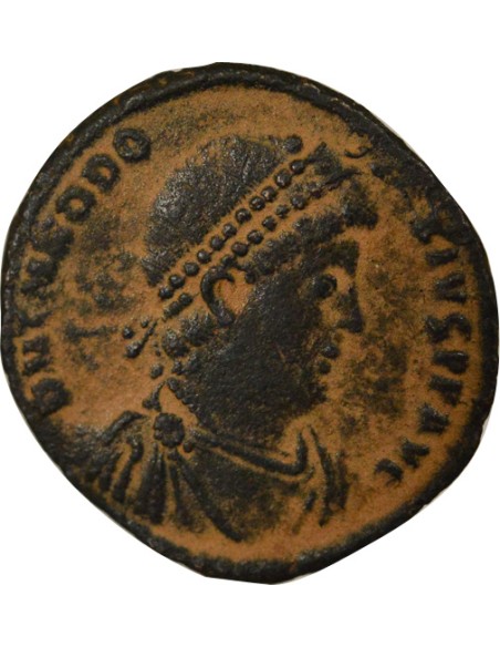 Rome Empire Théodose Ier Constantinople Assise 1 nummus Cuivre 379-383 Antioche