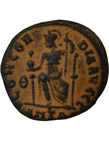 Rome Empire Théodose Ier Constantinople Assise 1 nummus Cuivre 379-383 Antioche