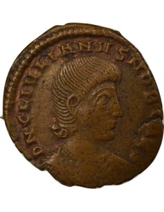 Rome Empire Julien II le Philosophe Soldat terrassant Cavalier 1 nummus Cuivre 355-361 Thessalonique 2