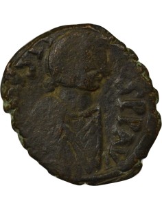Empire Byzantin Justin I Justin I - Follis - 518 / 527 Constantinople 1 follis Cuivre 518-527 Constantinople 2