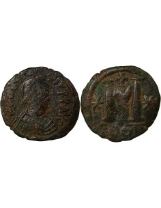Empire Byzantin Anastase I Anastase - Follis - 498 / 528 Constantinople