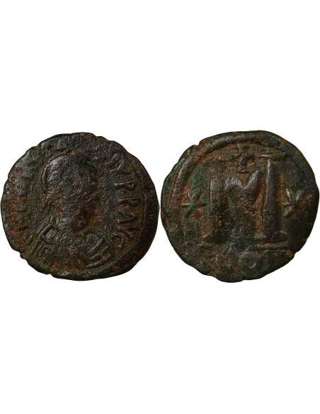 Empire Byzantin Anastase I Anastase - Follis - 498 / 528 Constantinople