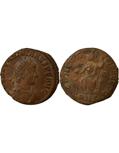 Rome Empire Valentinien II Rome Assise 1 nummus Cuivre 379-383 Constantinople