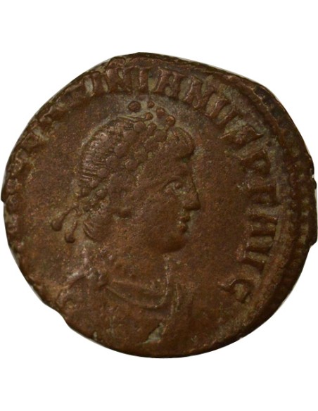 Rome Empire Valentinien II Rome Assise 1 nummus Cuivre 379-383 Constantinople