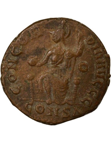 Rome Empire Valentinien II Rome Assise 1 nummus Cuivre 379-383 Constantinople