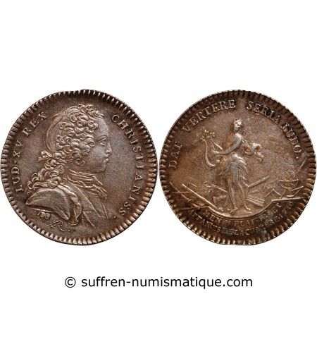 MENUS PLAISIRS DU ROI, LOUIS XV - JETON ARGENT 1716