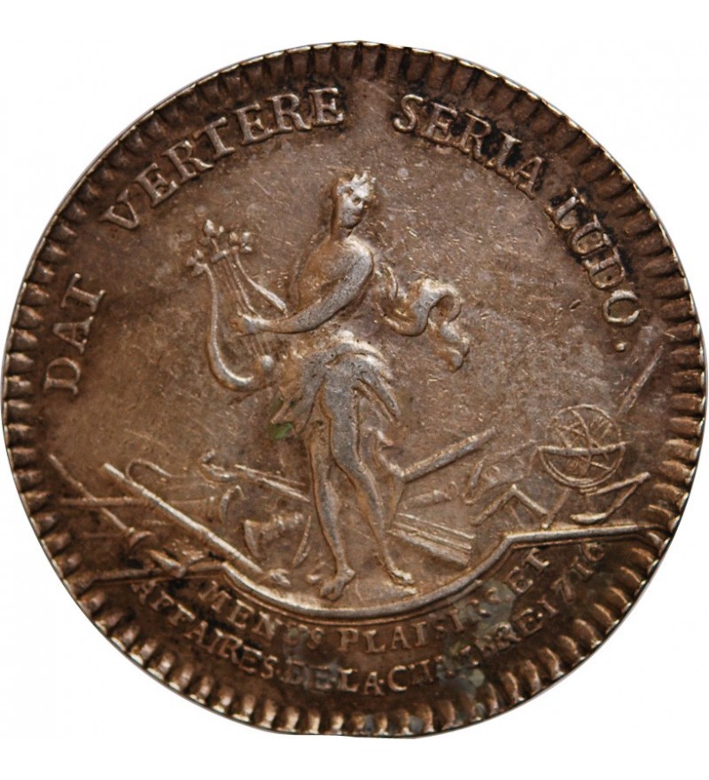 MENUS PLAISIRS DU ROI, LOUIS XV - JETON ARGENT 1716