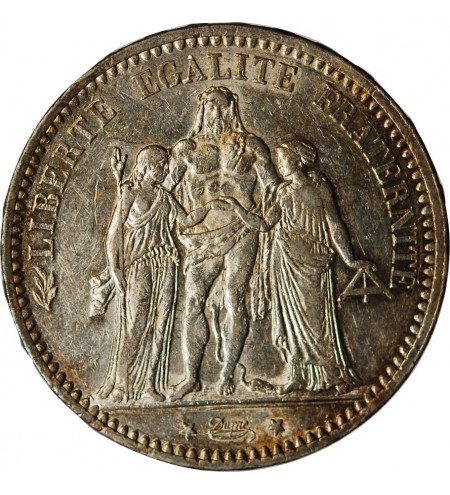 HERCULE - 5 FRANCS ARGENT 1874 A PARIS﻿