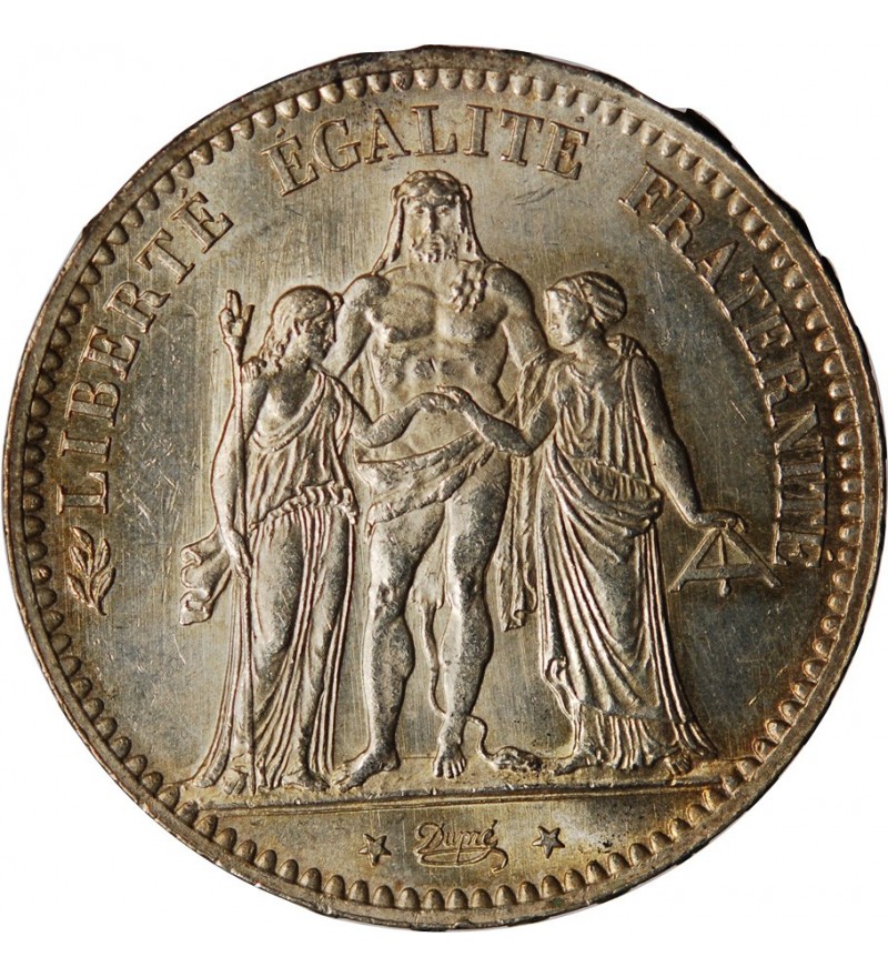 Hercule 5 Francs Argent 1876 A Paris﻿ Argent Sup Suffren