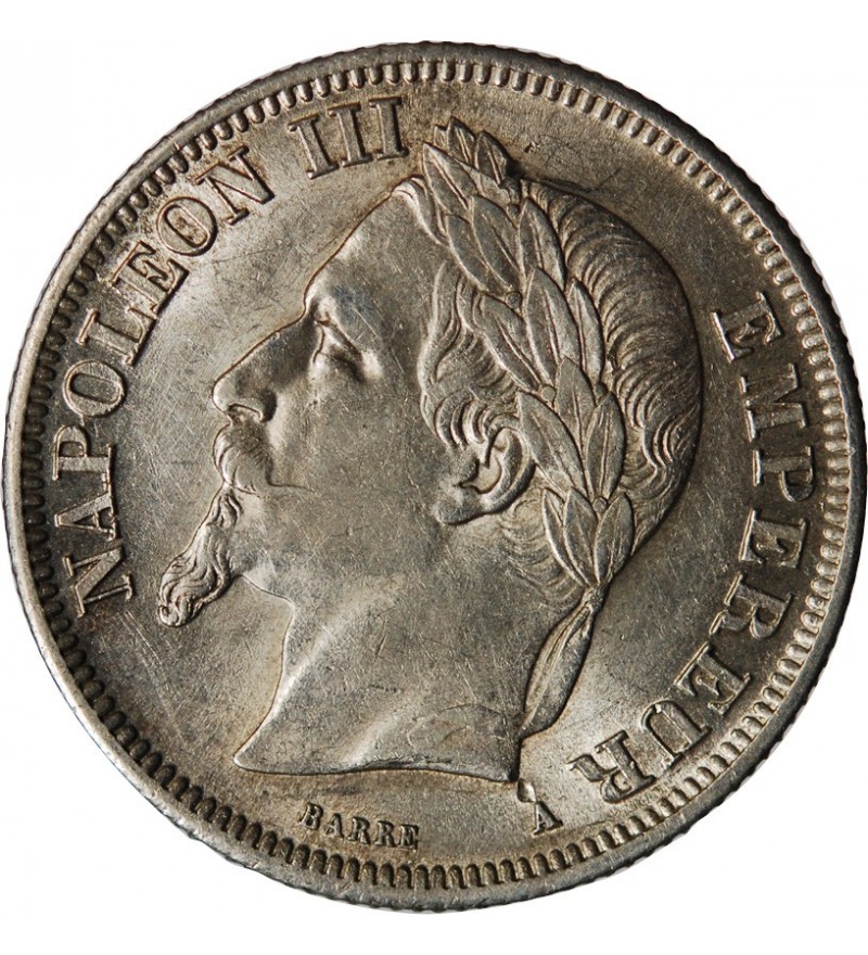 NAPOLEON III - 2 FRANCS ARGENT 1868 A PARIS