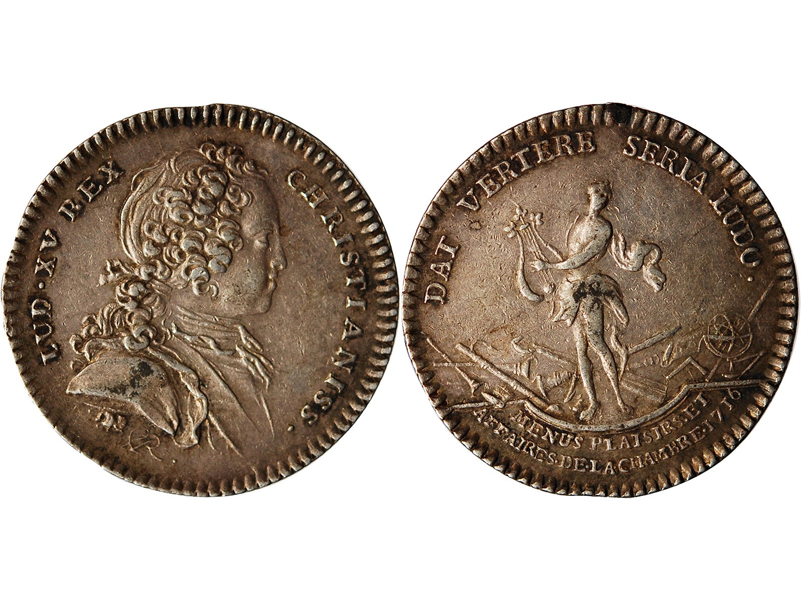 Menus plaisirs du roi, louis xv - jeton argent 1716, Vente monnaie Jetons - Suffren Numismatique