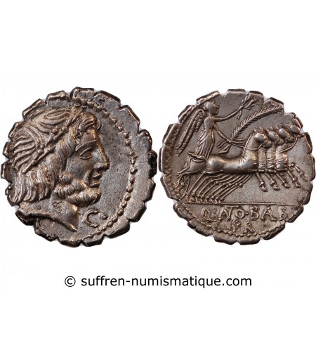 ANTONIA, ANTONIUS BALBUS - DENIER SERRATUS ARGENT 83 / 82