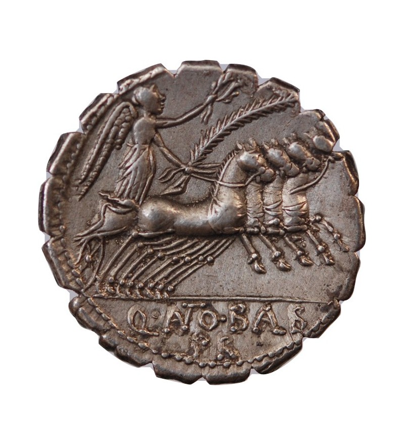 ANTONIA, ANTONIUS BALBUS - DENIER SERRATUS ARGENT 83 / 82