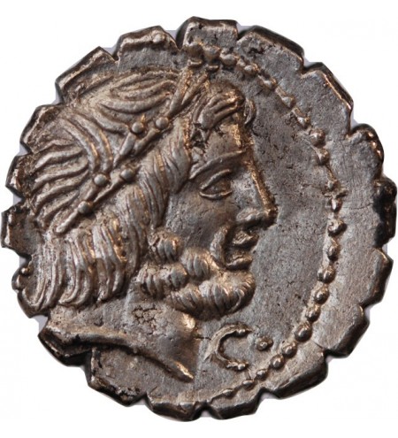 ANTONIA, ANTONIUS BALBUS - DENIER SERRATUS ARGENT 83 / 82