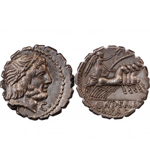 ANTONIA, ANTONIUS BALBUS - DENIER SERRATUS ARGENT 83 / 82 2