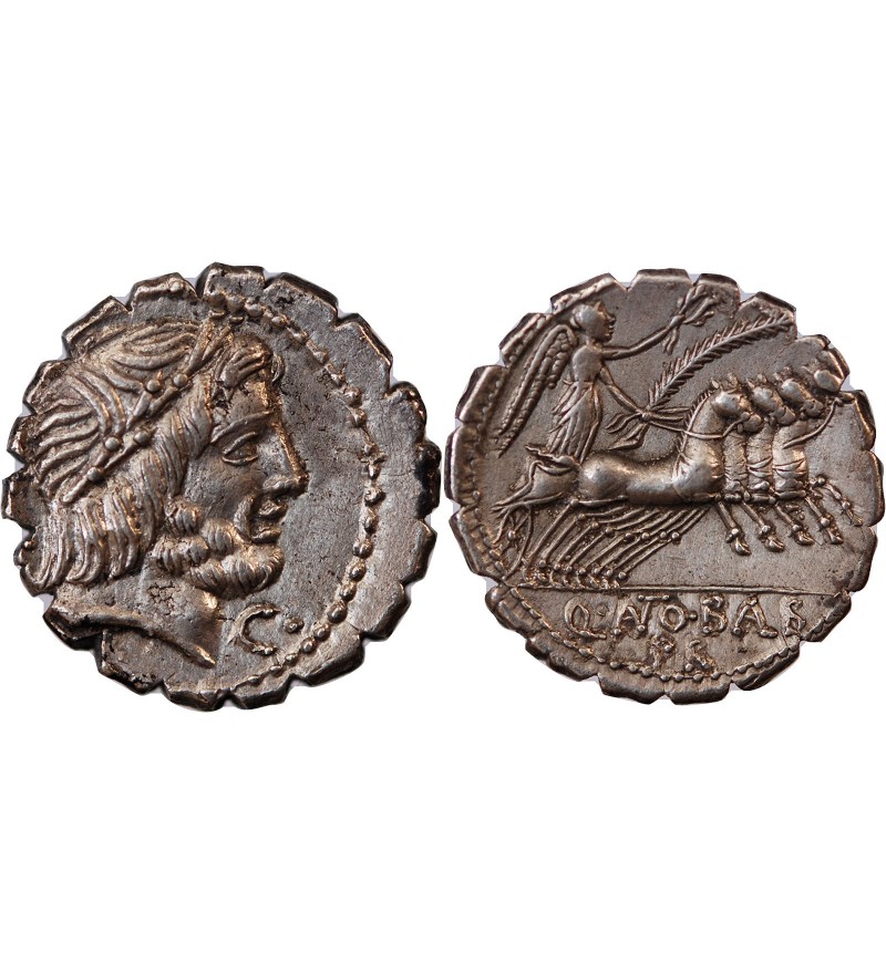 ANTONIA, ANTONIUS BALBUS - DENIER SERRATUS ARGENT 83 / 82