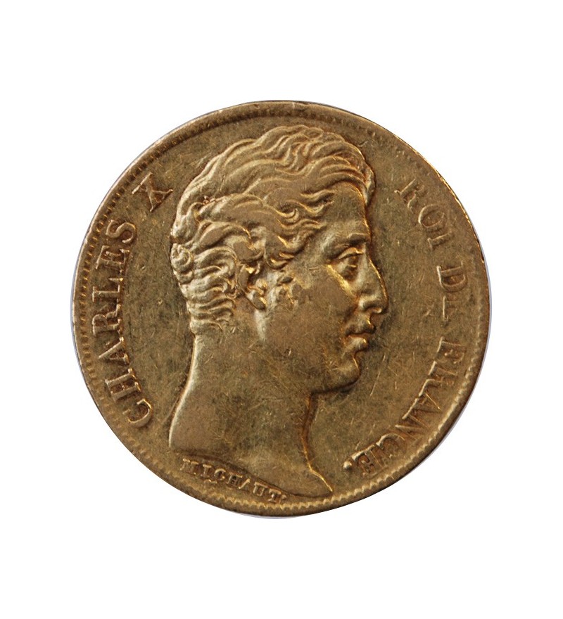 CHARLES X - 20 FRANCS OR 1826 Q PERPIGNAN