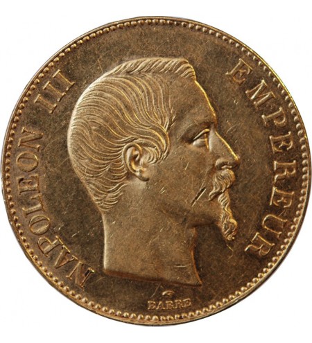NAPOLEON III - 100 FRANCS OR 1858 A PARIS﻿