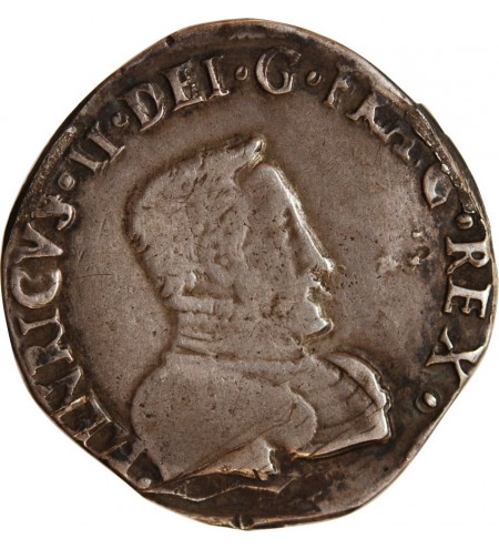 CHARLES IX, AU NOM D'HENRI II ﻿- TESTON DU DAUPHINE 1561 Z GRENOBLE﻿