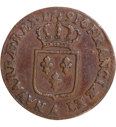 LOUIS XVI - SOL 1791 A PARIS﻿