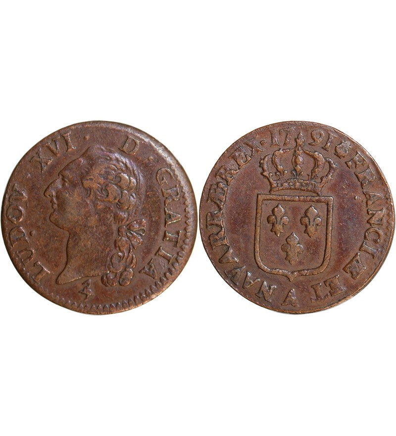 LOUIS XVI - SOL 1791 A PARIS﻿