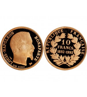 LOUIS NAPOLEON BONAPARTE - 10 FRANCS OR 1852 / 1993 2