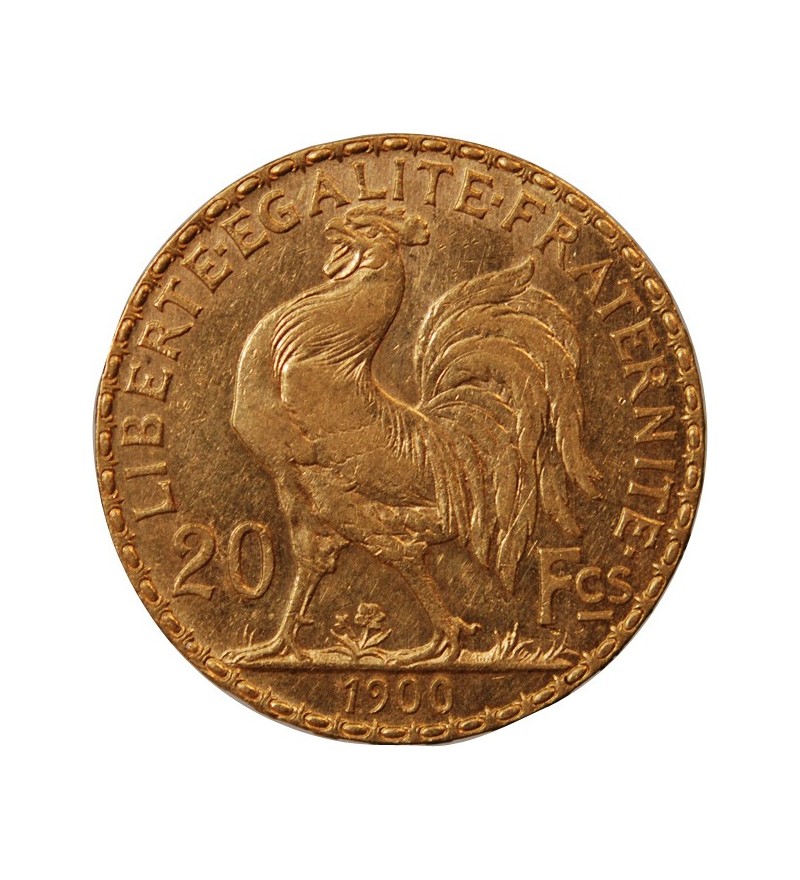 MARIANNE, COQ - 20 FRANCS OR 1900