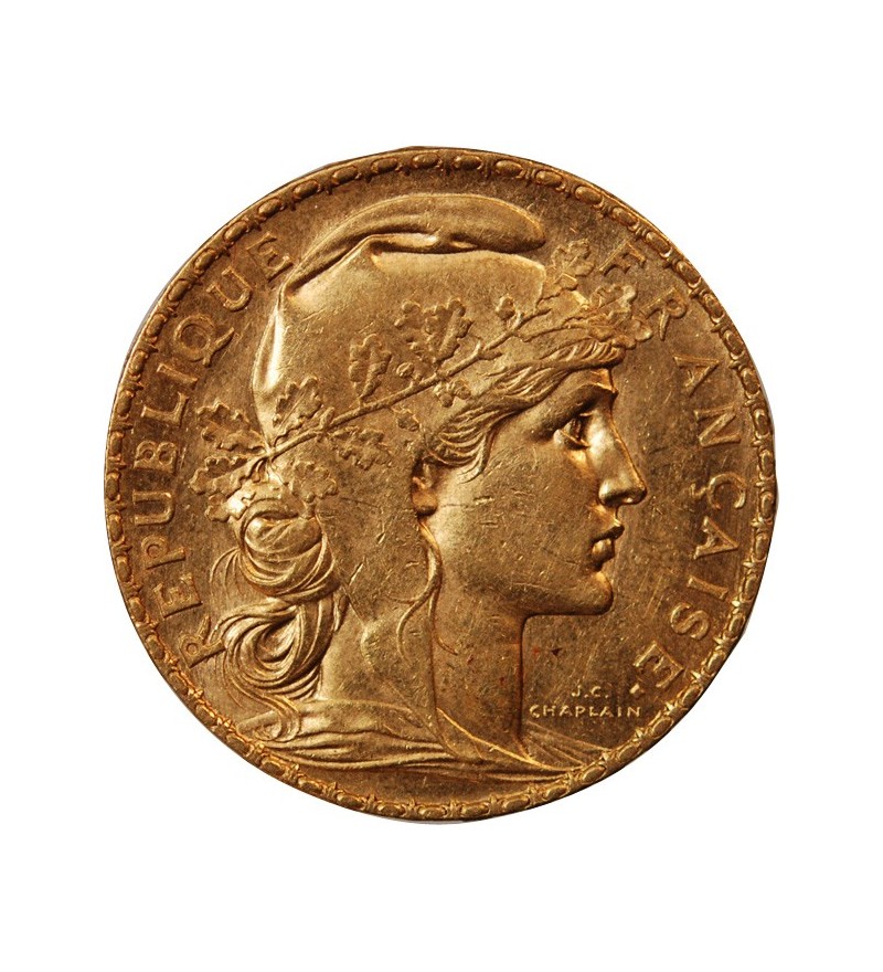 MARIANNE, COQ - 20 FRANCS OR 1900