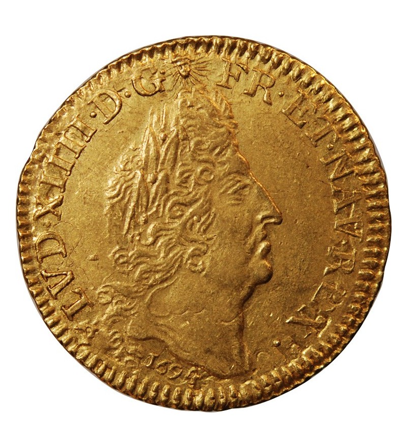 LOUIS XIV - LOUIS D'OR AUX 4 L 1649 BB STRASBOURG