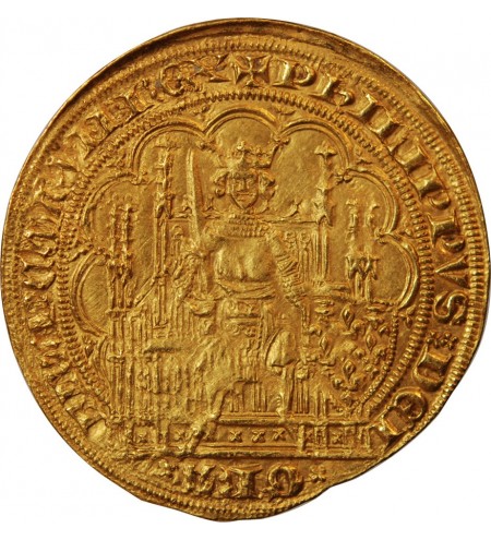 PHILIPPE VI DE VALOIS - ECU D'OR A LA CHAISE 1328 / 1350 ﻿