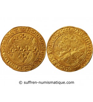 CHARLES VII - ﻿ECU D'OR A LA COURONNE SAINT-LÔ