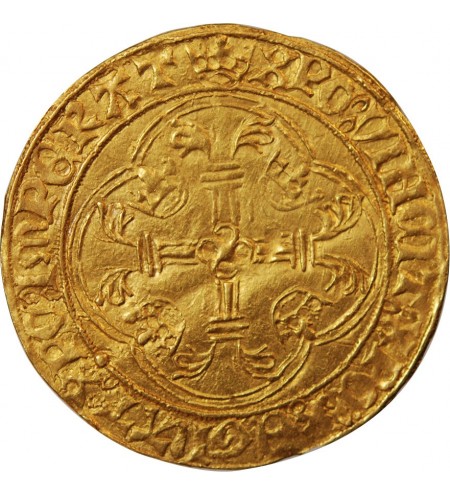 CHARLES VII - ﻿ECU D'OR A LA COURONNE SAINT-LÔ