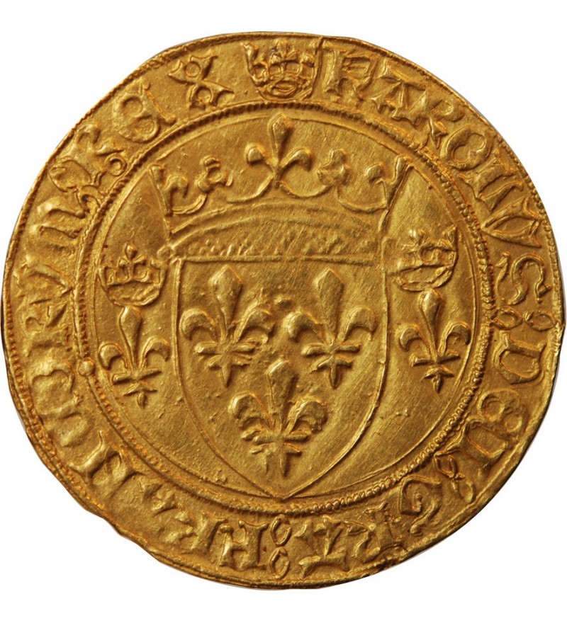 CHARLES VII - ﻿ECU D'OR A LA COURONNE SAINT-LÔ
