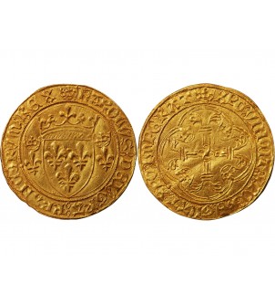 CHARLES VII - ﻿ECU D'OR A LA COURONNE SAINT-LÔ 2
