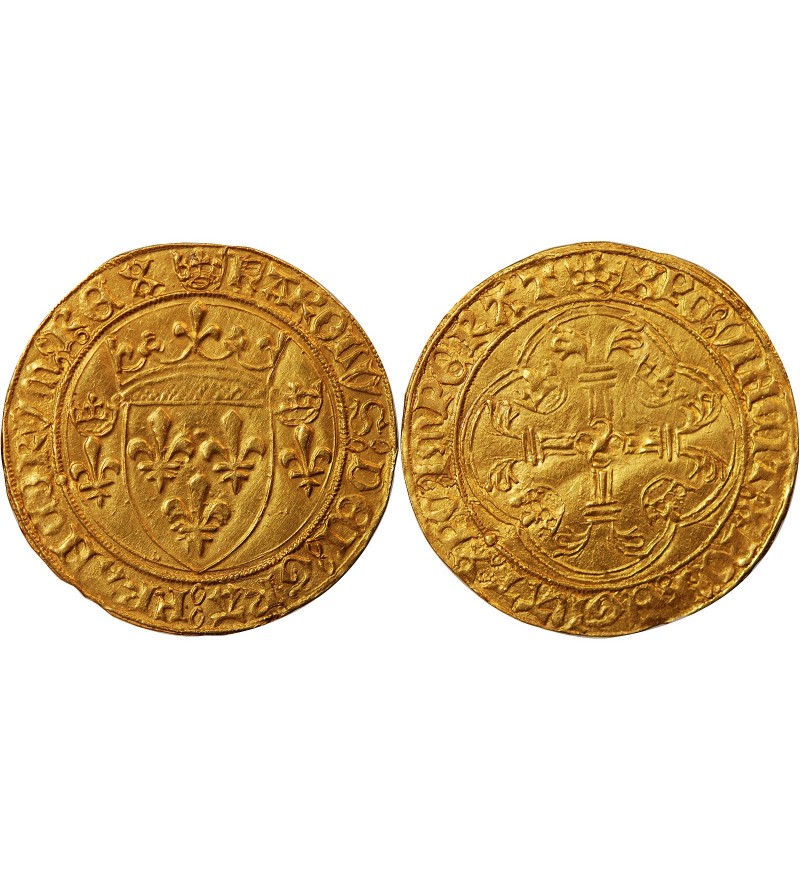 CHARLES VII - ﻿ECU D'OR A LA COURONNE SAINT-LÔ