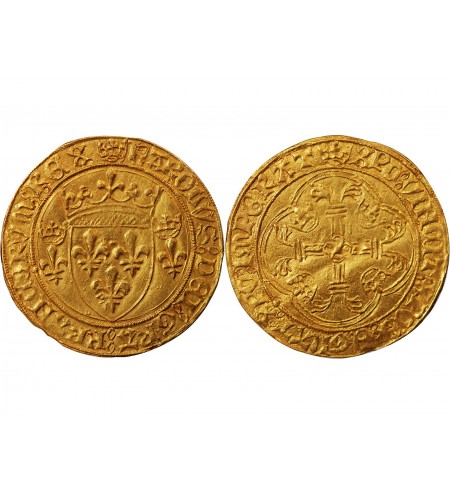 CHARLES VII - ﻿ECU D'OR A LA COURONNE SAINT-LÔ