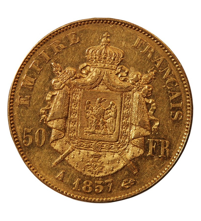 NAPOLEON III ﻿ - 50 FRANCS OR 1857 A PARIS﻿