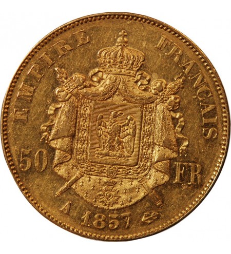 NAPOLEON III ﻿ - 50 FRANCS OR 1857 A PARIS﻿