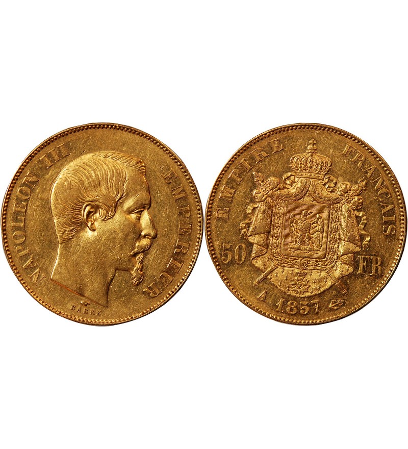 NAPOLEON III ﻿ - 50 FRANCS OR 1857 A PARIS﻿