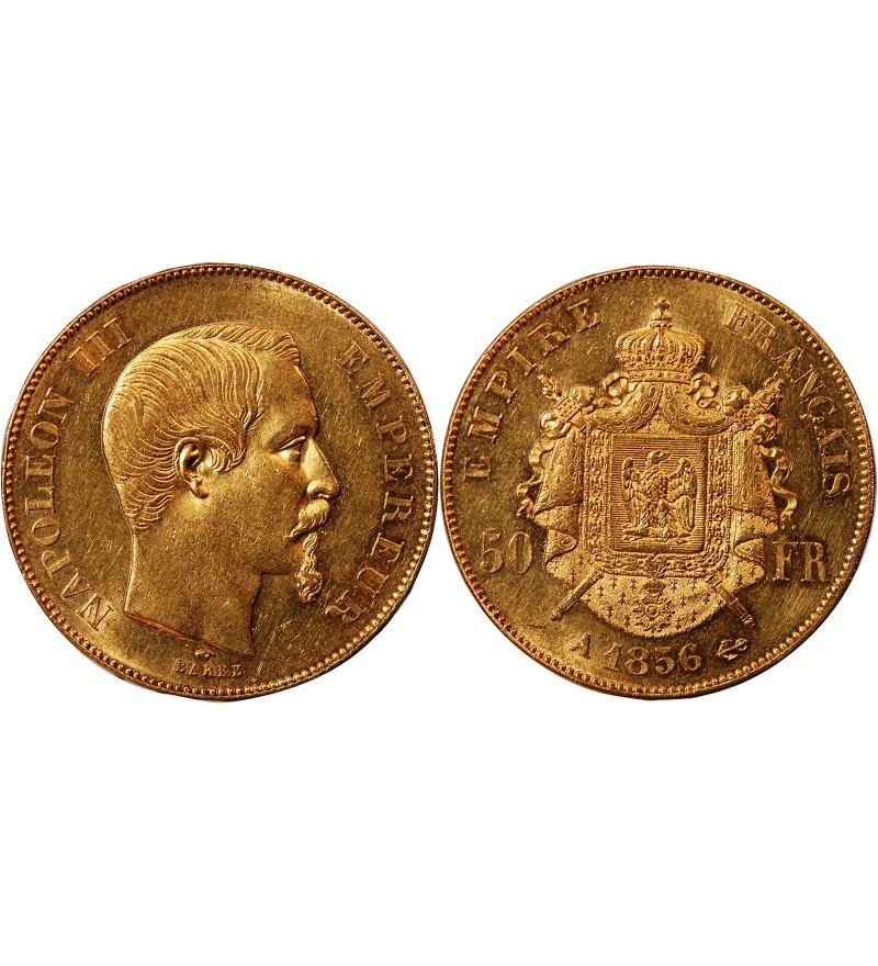 NAPOLEON III ﻿ - 50 FRANCS OR 1856 A PARIS﻿